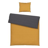 Bettwäsche Tegola in Gelb/Grau ca. 160x210cm - Gelb/Grau, Modern, Textil (160/210cm) - Modern Living