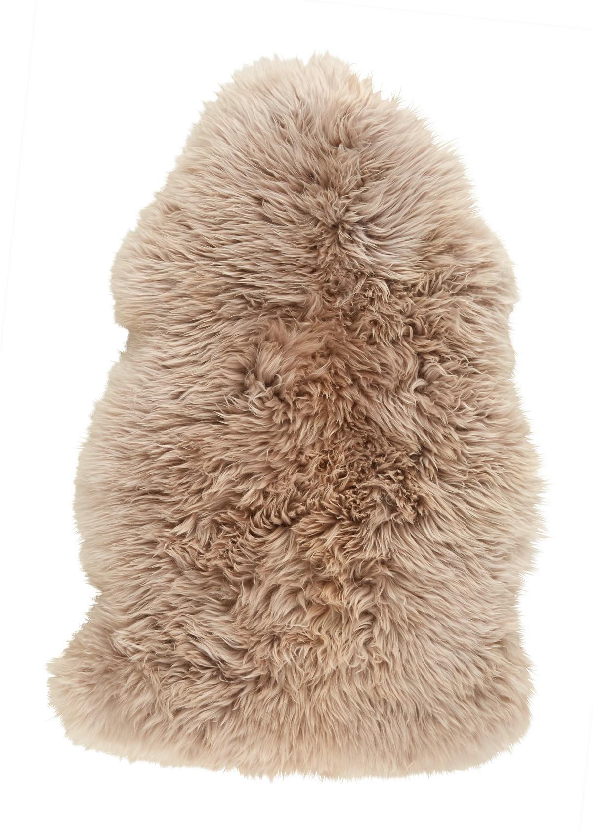 Schaffell Jenny in Beige ca. 90x60cm - Beige, Textil (60/90-105cm) - Modern Living