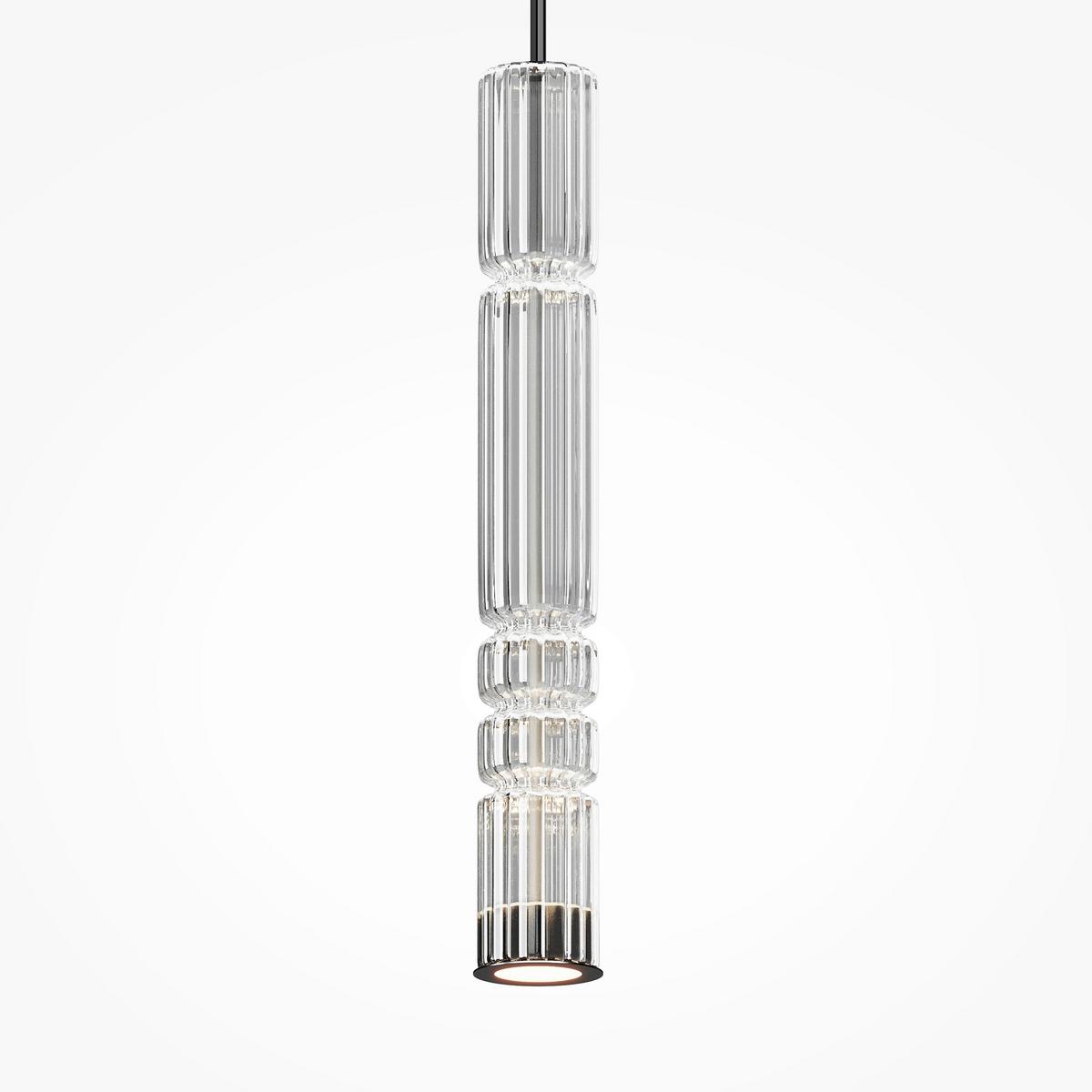 Pendelleuchte Mod272pl-L12ch3k - Chromfarben, Design, Metall (8/384cm) - MAYTONI
