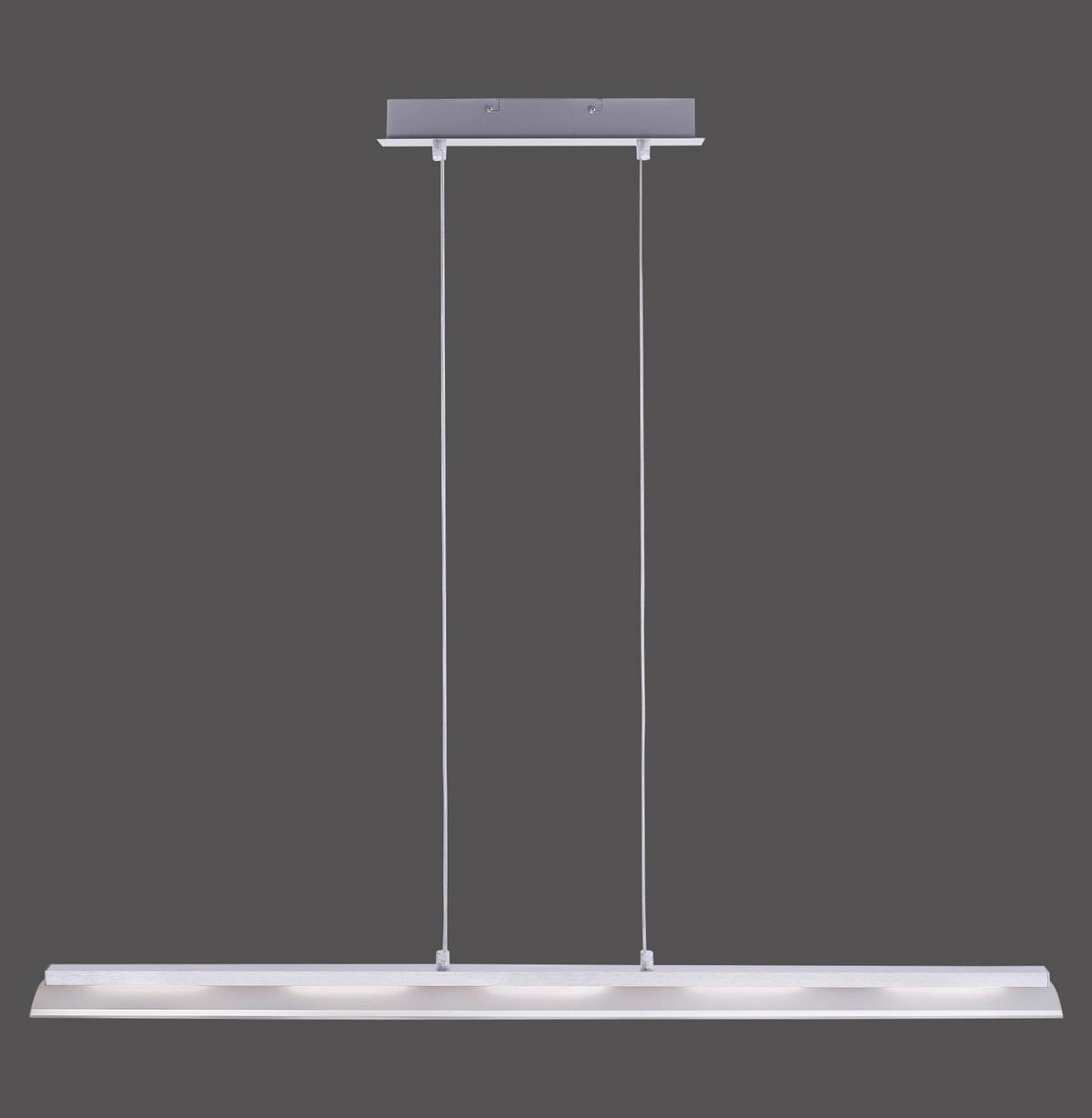 Viseča Led-svetilka Lolasmart - Zara, Srebrna, 5 X 4 W - srebrne barve, Moderno, kovina/umetna masa (100/8/120cm)