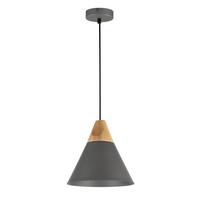 Pendelleuchte Bicones Schwarz max. 60 Watt - Schwarz/Grau, Trend, Holz/Metall (22/13.7cm) - MAYTONI