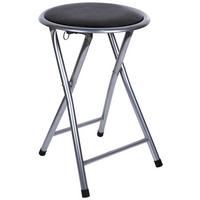 Preklopna Stolica Ouzo 2 - srebrne boje/crna, Moderno, drvni materijal/metal (30/45/30cm) - Modern Living