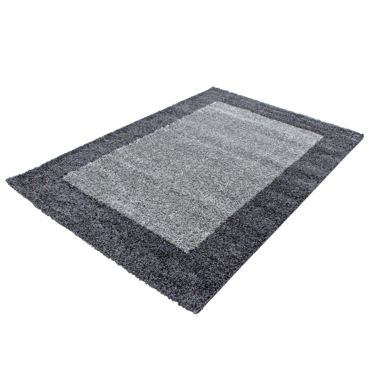 Hochflorteppich Life Grau ca. 80x250cm - Grau, KONVENTIONELL, Textil (80/250cm) - Novel