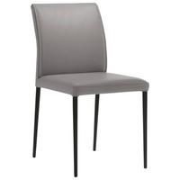 KRZESŁO ANGELO -EXKLUSIV- - czarny/brązowy, Design, skóra/metal (46/87/58cm) - Johann Jakob