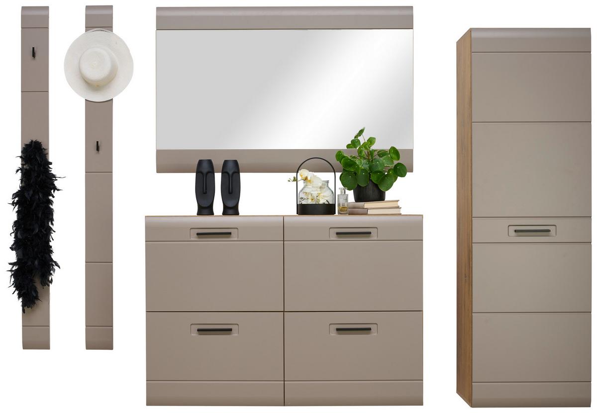 Ormarić Za Cipele Auris - siva/boje hrasta, Moderno (120/82,7/37,1cm) - Modern Living