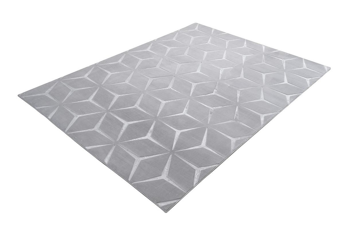 Flachwebeteppich Calma 225 Silber 120 X 160 Cm - Silberfarben, Basics, Textil (120/160cm) - Kayoom