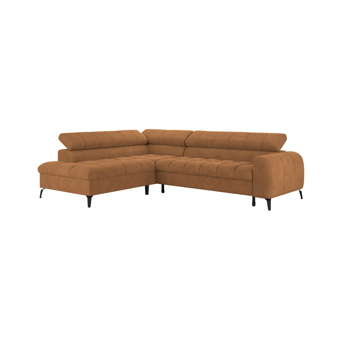 Kutna Garnitura Volf - smeđa/crna, Trend, tekstil/metal (203/261cm)