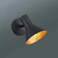 Strahler Nina, max. 40 Watt - Goldfarben/Schwarz, LIFESTYLE, Metall (11/18,5/14cm)