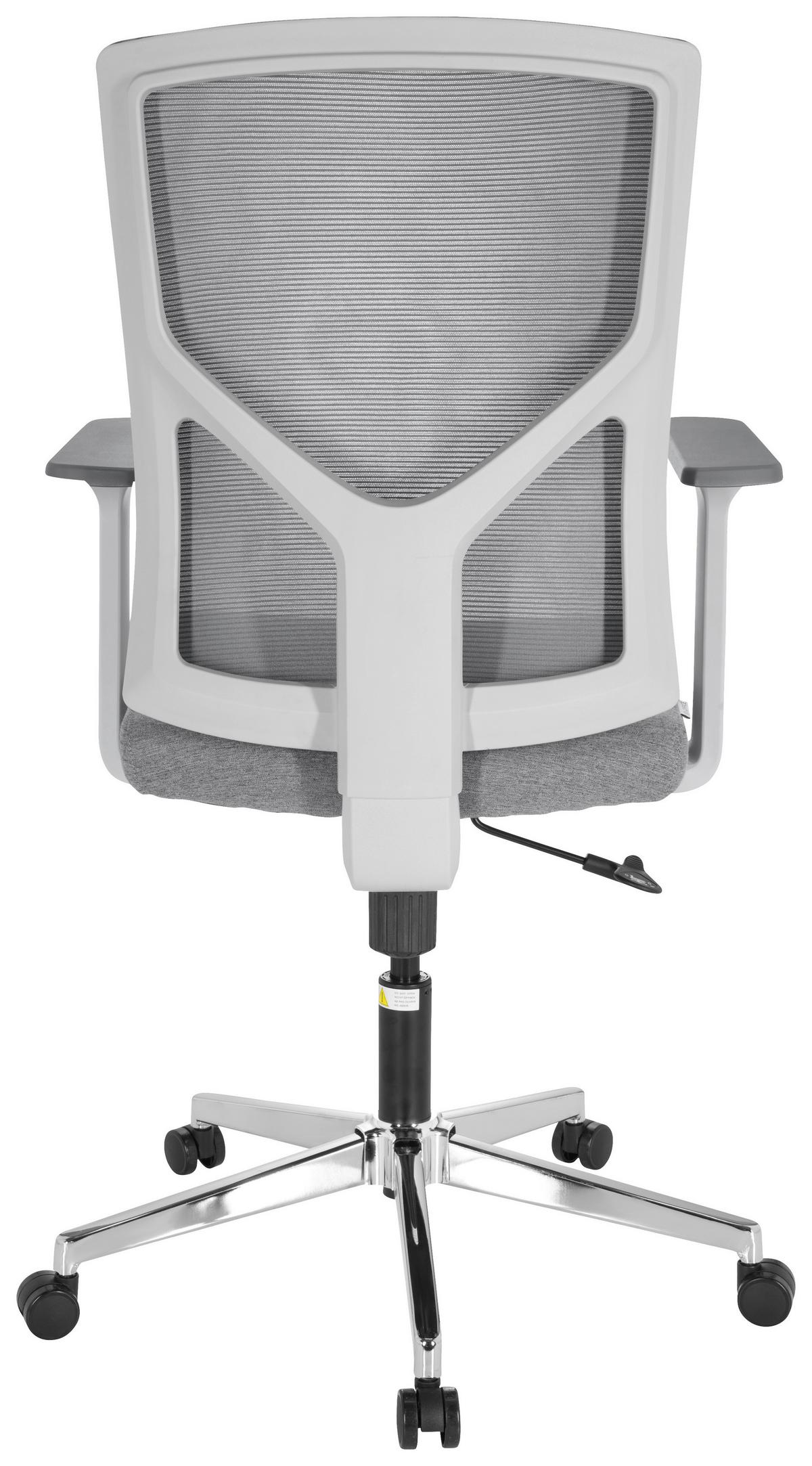 Pisarniški Stol Breton Base W, Siva - siva/bela, Moderno, kovina/umetna masa (68/107/68cm) - MID.YOU