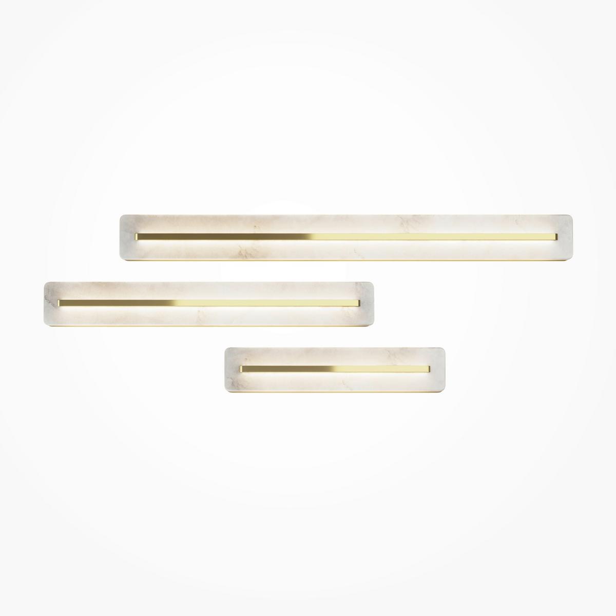 WANDLEUCHTE ALBATRE - Messingfarben, Design, Metall (6,6/8/40cm) - MAYTONI