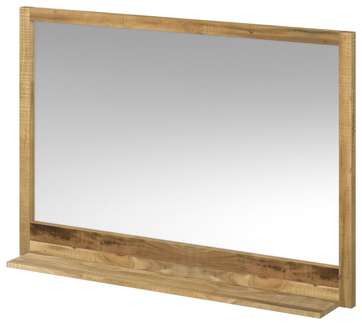 LUSTRO ŁAZIENKOWE BENGALU - kolor naturalny, Natur, drewno/szkło (116/80/16cm) - Livetastic