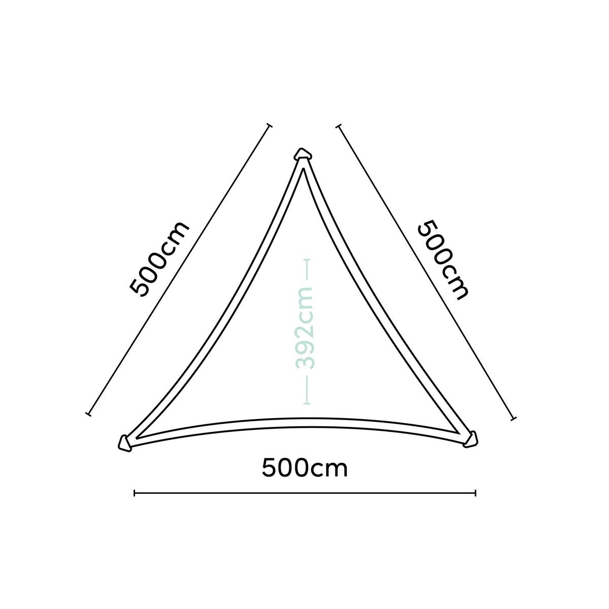 Sonnensegel Dreamsail Creme - Creme, MODERN, Textil (500/1/500cm) - Gardenson
