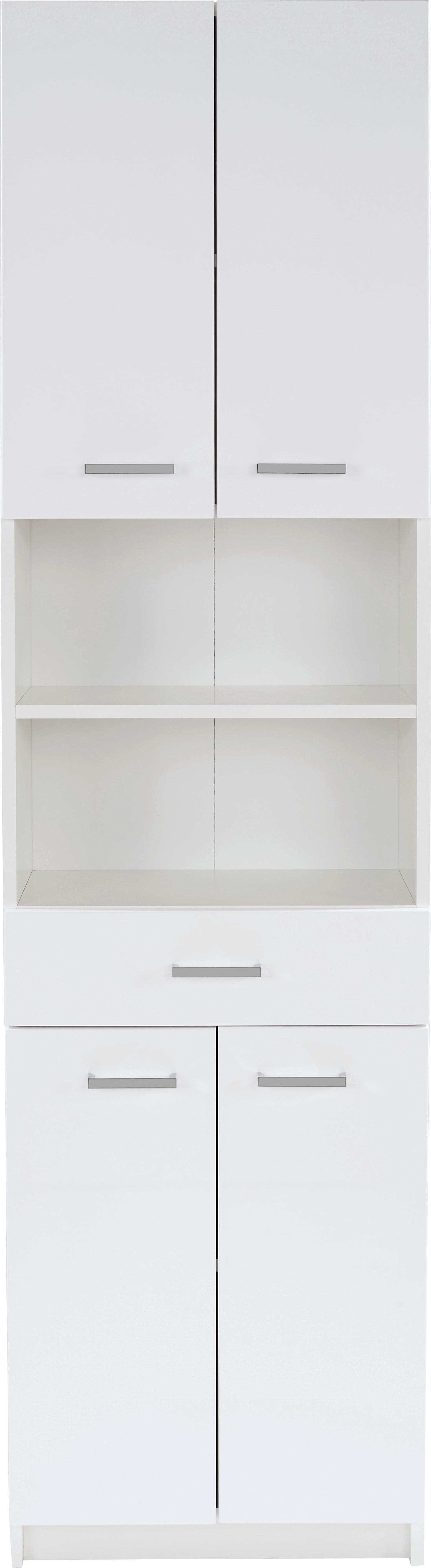 Visoki Element Fiola - bijela/boje kroma, Konvencionalno, drvni materijal/metal (50/192/30cm)
