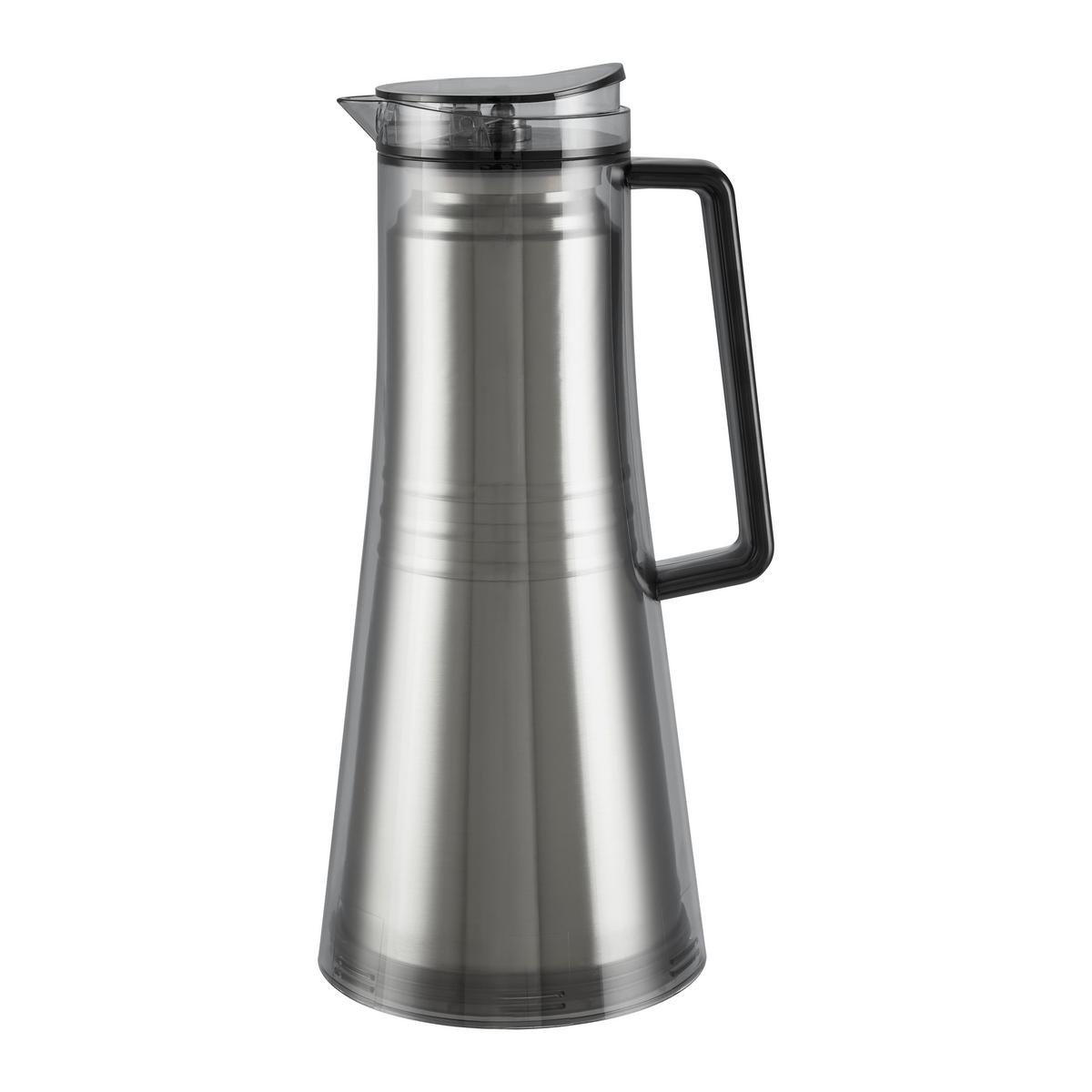 Isolierkanne Bodum Bistro Grau ca. 1,1 l - KONVENTIONELL, Kunststoff (13/31/16cm) - Bodum