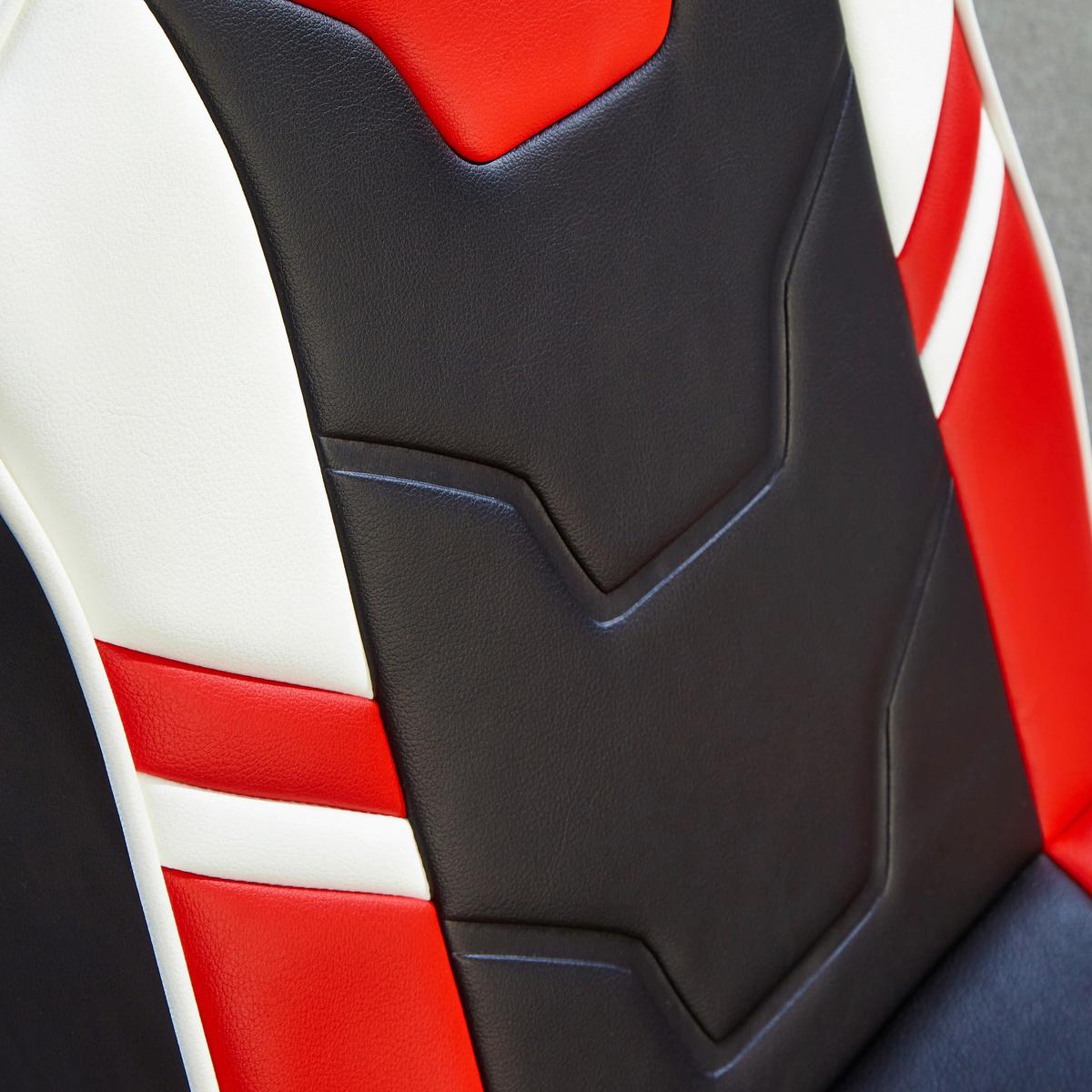 Gamingsessel Shadow 2.0 ca. 42x64x75 cm Rot/Weiß/Schwarz - Rot, MODERN, Textil (42/64/75cm) - X Rocker