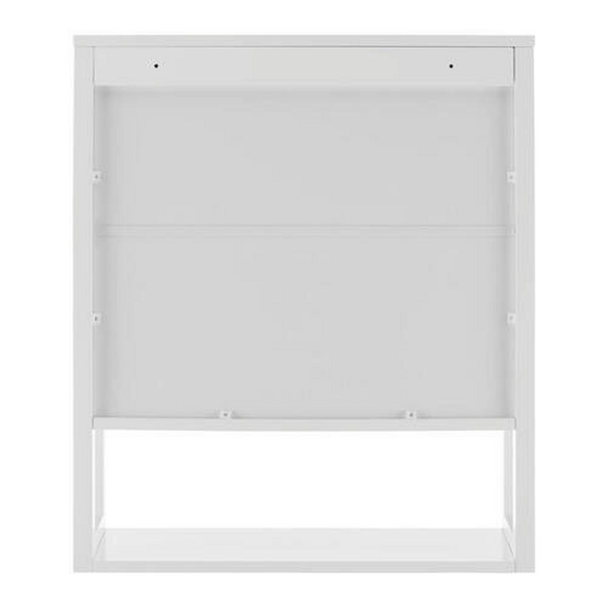 Faliszekrény Tia - fehér/szürke, Modern (60/70/23cm) - Bessagi Home
