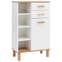 Midischrank "Padua" , weiß - Eichefarben/Weiß, MODERN, Holz/Holzwerkstoff (67,0/114,5/35,0cm) - MID.YOU