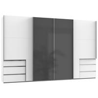 Ormar S Kliznim Vratima Level 36c - bijela/siva, Moderno, drvni materijal (350/216/65cm) - Modern Living