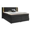 Boxspring Krevet Minola Gold - crna, Konvencionalno, tekstil/plastika (180/200cm) - Premium Living