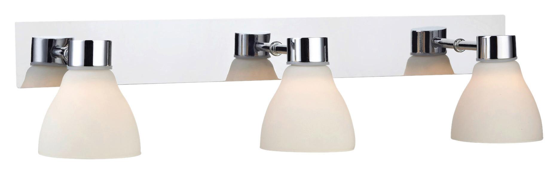 Wandleuchte Cassis max. 18 Watt - Chromfarben/Opal, Basics (14,5/50/12cm) - Markslöjd