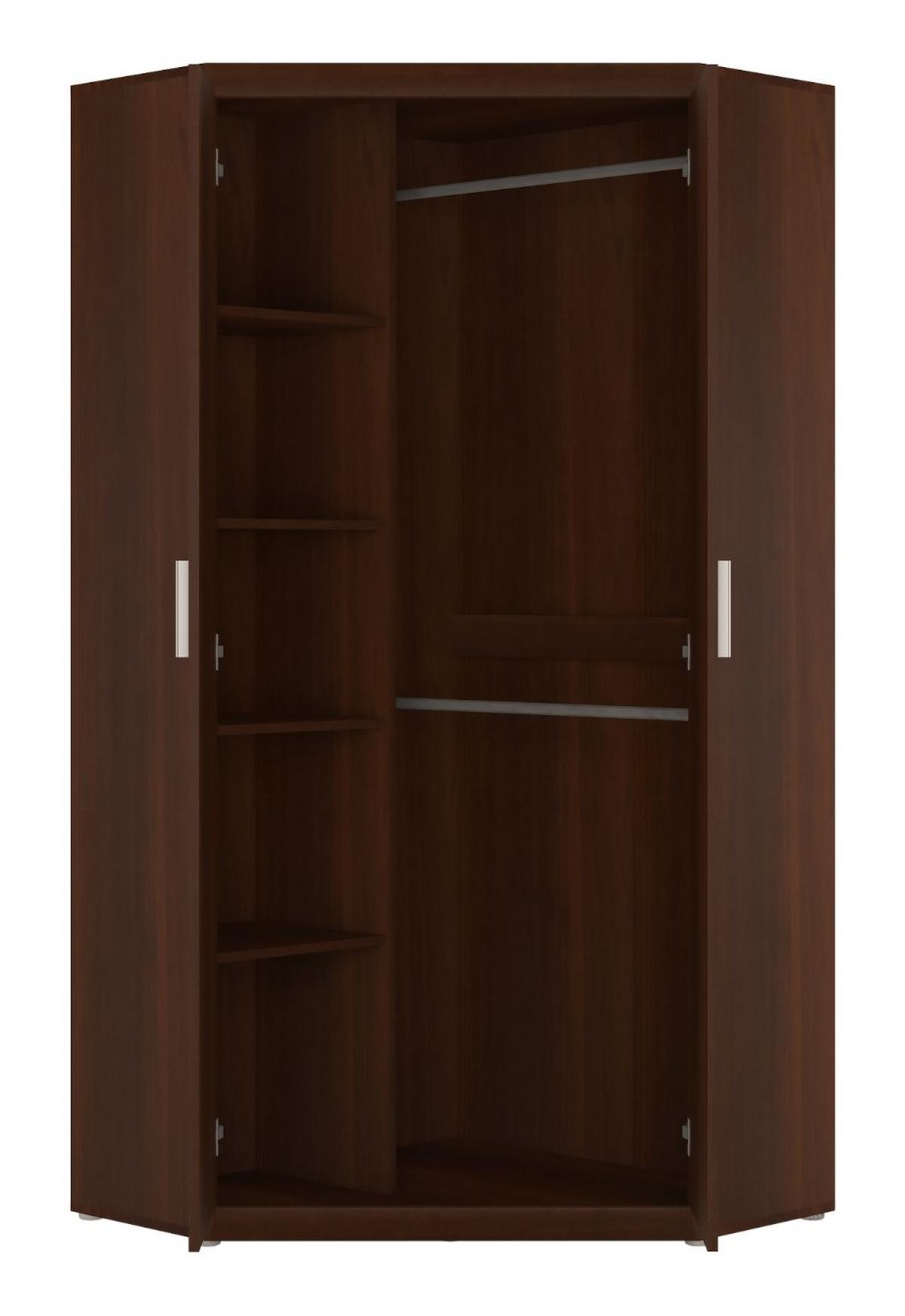 Șifornier pe colț IMPERIAL-D - nucă, Konventionell, material pe bază de lemn (93/195/93cm) - Modern Living