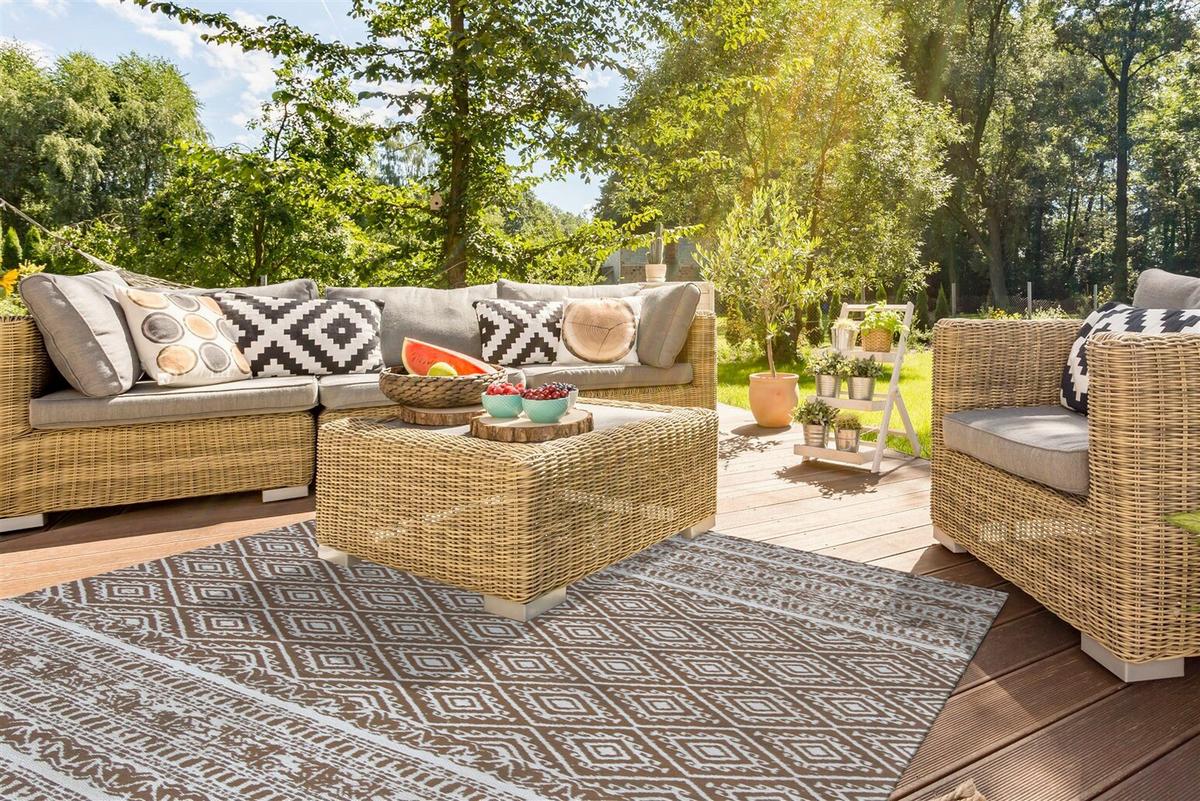 Vintage-teppich Sunny 110 Braun 120x170 - Braun, Basics, Textil (120/170cm) - Kayoom