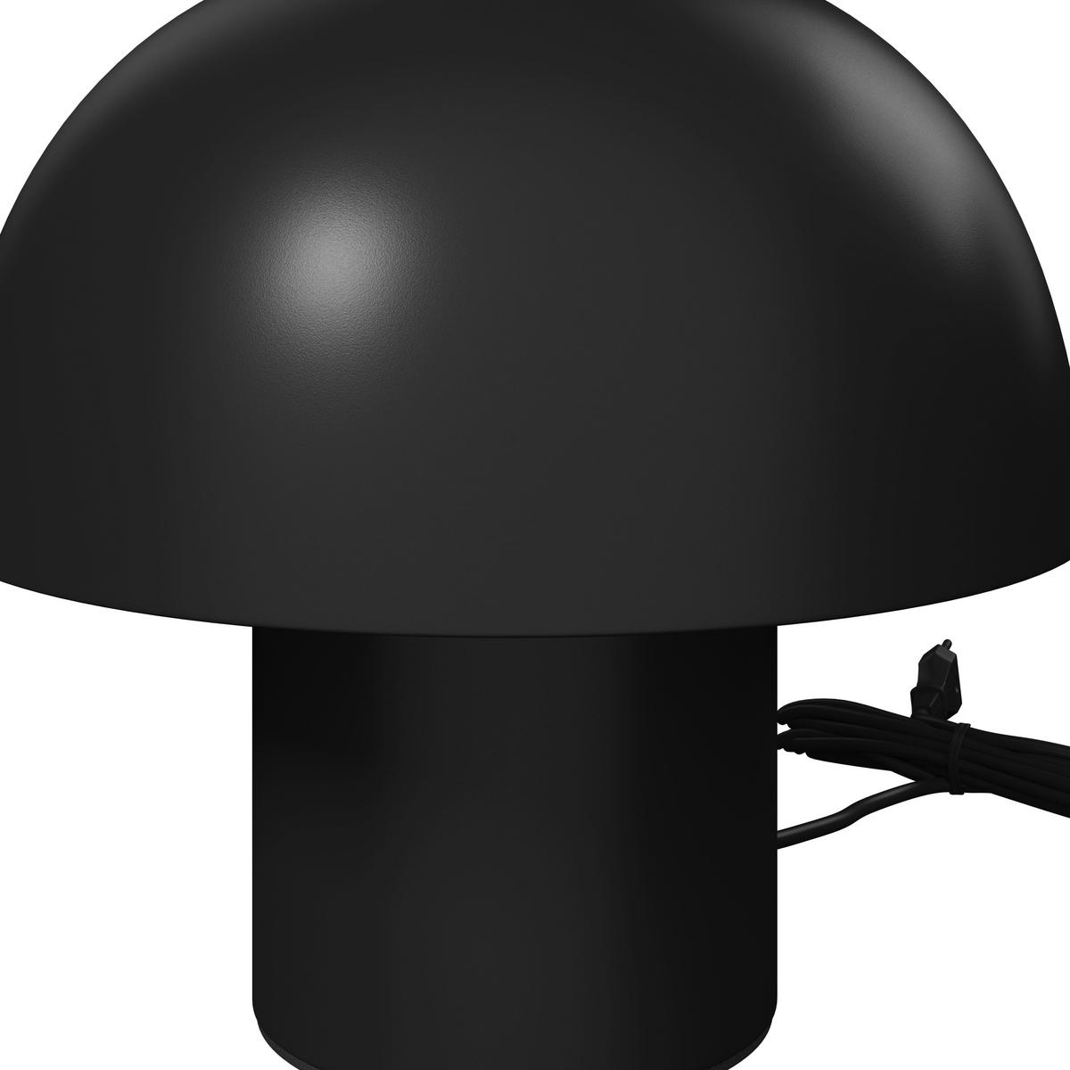 Tischleuchte Carla Schwarz max. 40 Watt - Schwarz, MODERN, Metall (22,5/22cm) - Bessagi Home