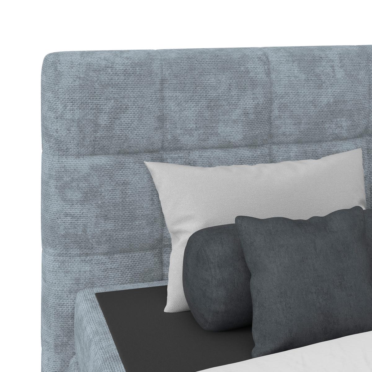 PAT BOX VEGA - albastru deschis/verde, Trend, lemn/textil (200/200cm) - Modern Living