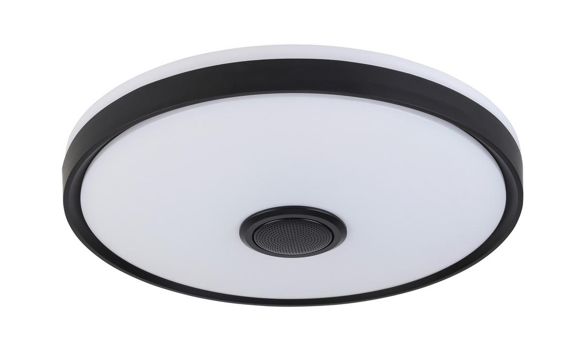 LED Smart Mennyezeti Lámpa Mirsada - fekete/fehér, műanyag/fém (40/9cm) - Premium Living