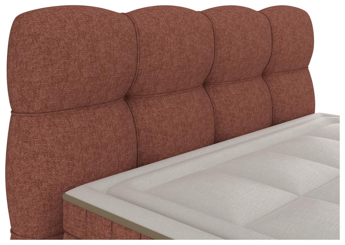 Boxspringbett Bianco Rot ca. 180x200cm - Rot, Konventionell, Holz/Holzwerkstoff (180/200cm) - Premium Living