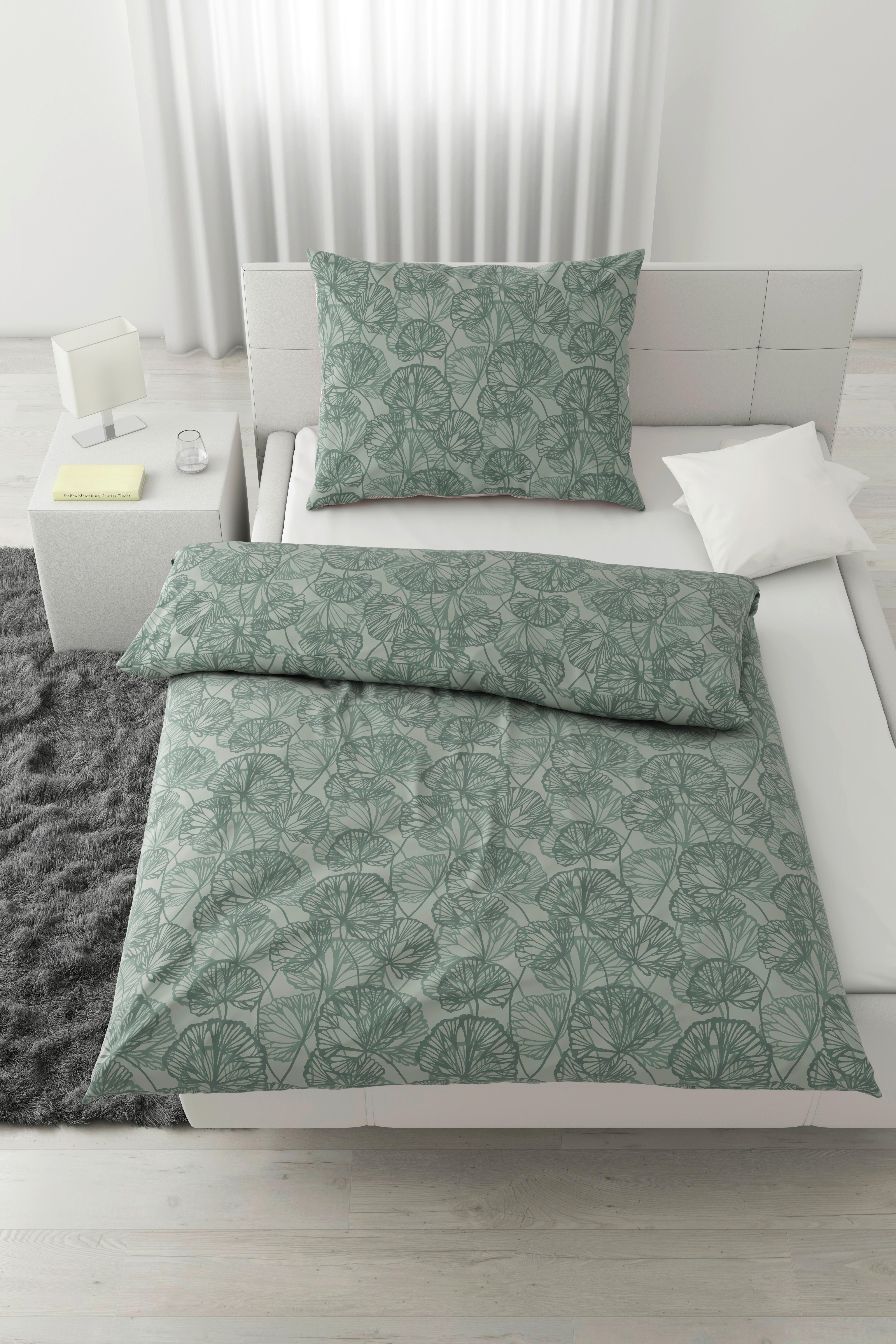 Posteljina Ethens 140x200/60x80 Cm - zelena, tekstil (140/200cm) - Modern Living