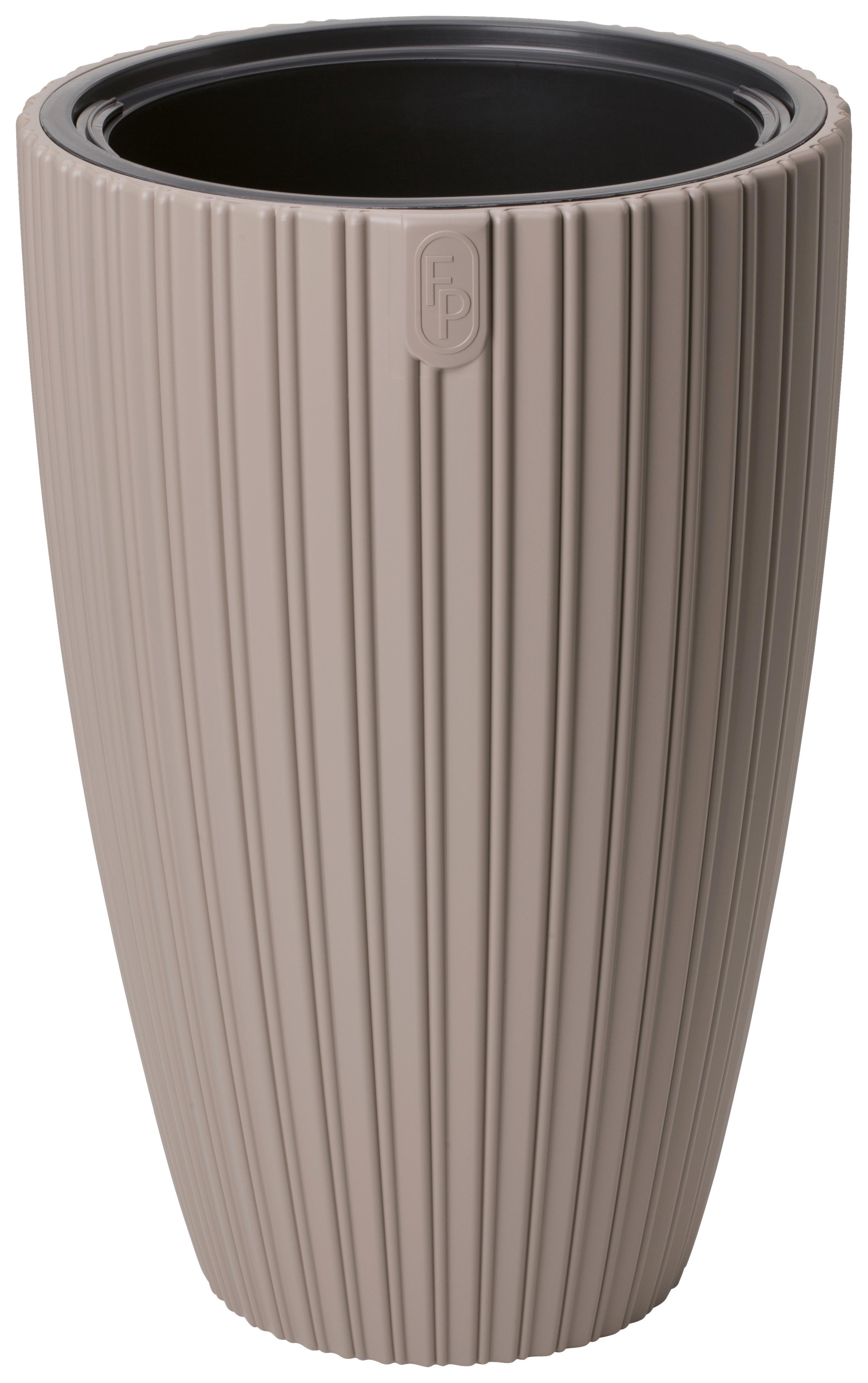 Übertopf Mira 30 Taupe - Taupe, KONVENTIONELL, Kunststoff (29,0/48,0cm) - Mömax