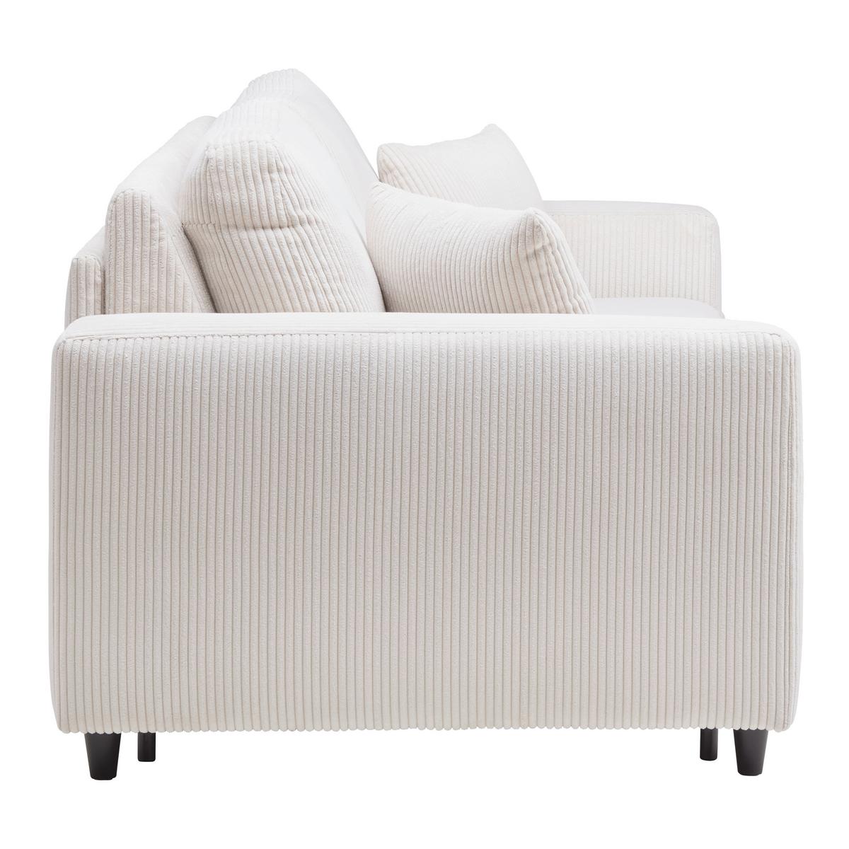 Zofa S Posteljno Funkcijo Agneta, Bež - črna/bež, Moderno, tekstil/les (200/83/97cm) - Premium Living