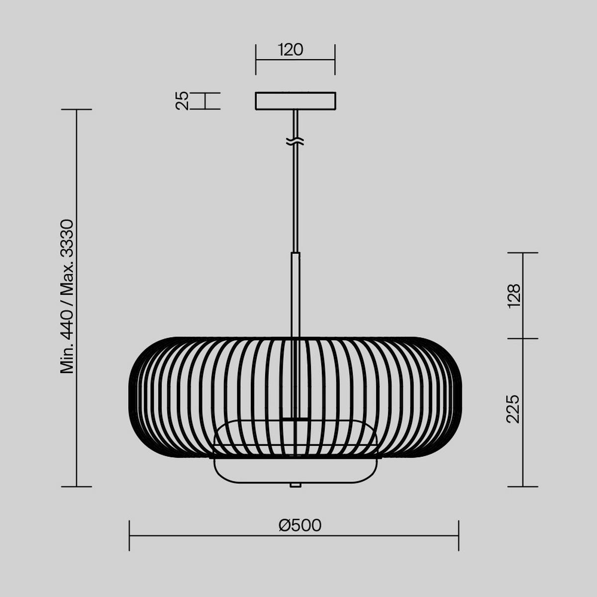 Pendelleuchte Mod376pl-L30g3k - Messingfarben, Design, Metall (50/337cm) - MAYTONI