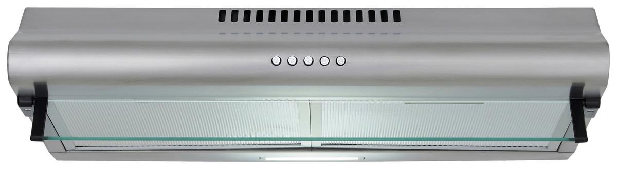 Dunstabzugshaube Tila ca. 60/13/50 cm Edelstahlfarben - Edelstahlfarben, Trend, Glas/Metall (60/13/50cm) - Respekta
