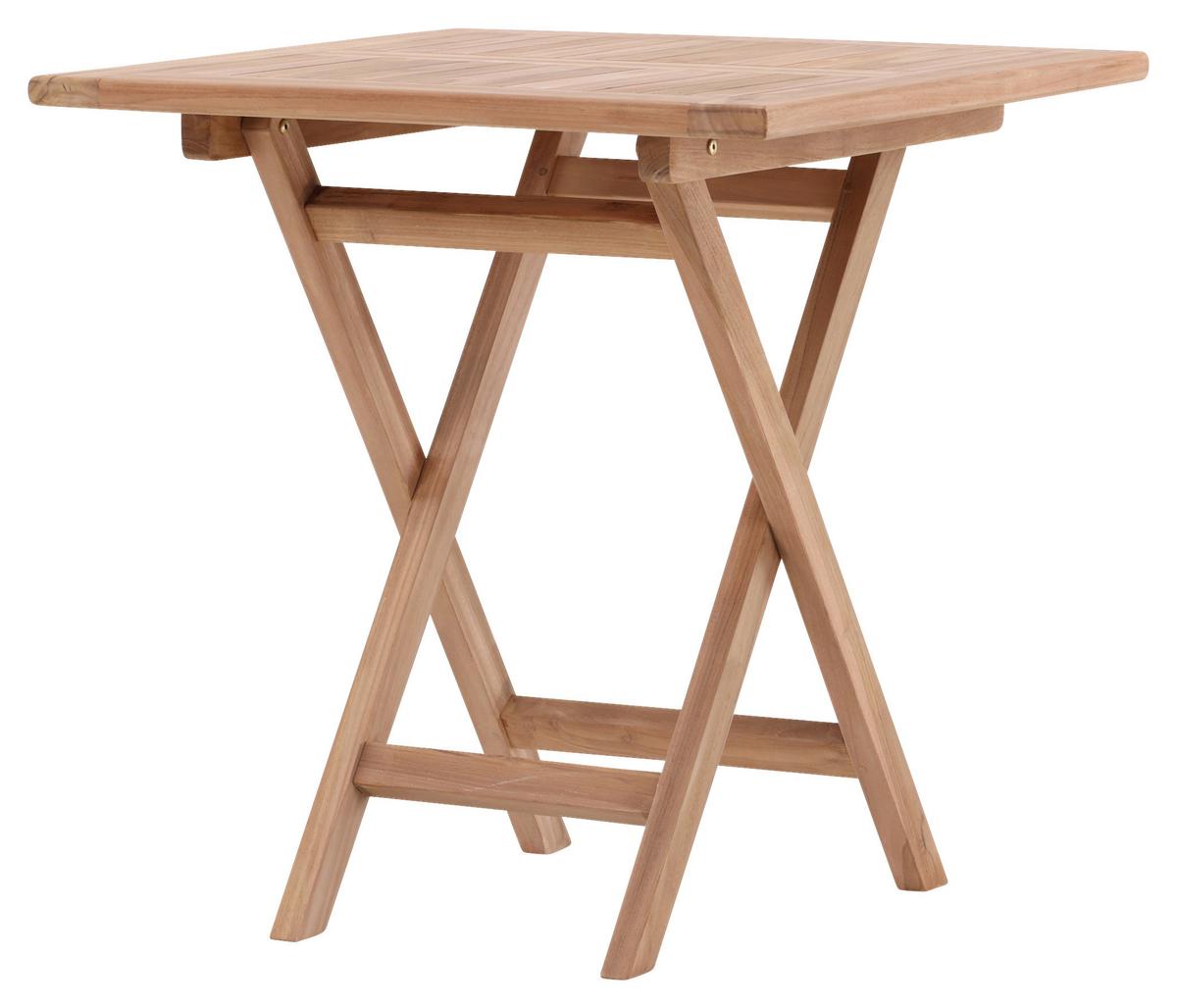 GARTENTISCH KENYA - Teakfarben, KONVENTIONELL, Holz (70/70/75cm) - Gardenson