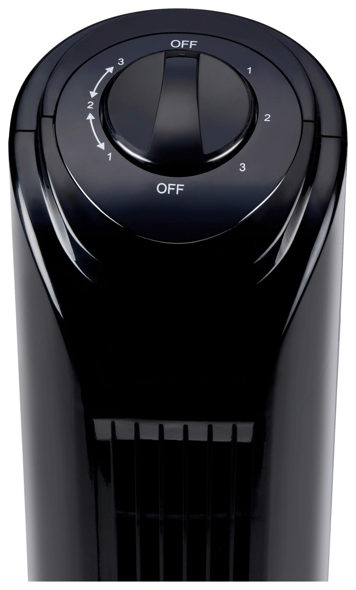 Turmventilator Fan Tower Schwarz max. 45 Watt - Schwarz, MODERN, Kunststoff (22/22/81cm)