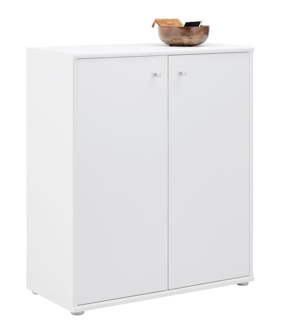 Comodă TEMPRA 2 - alb, Konventionell, material pe bază de lemn (73,7/85,5/34,8cm) - Based
