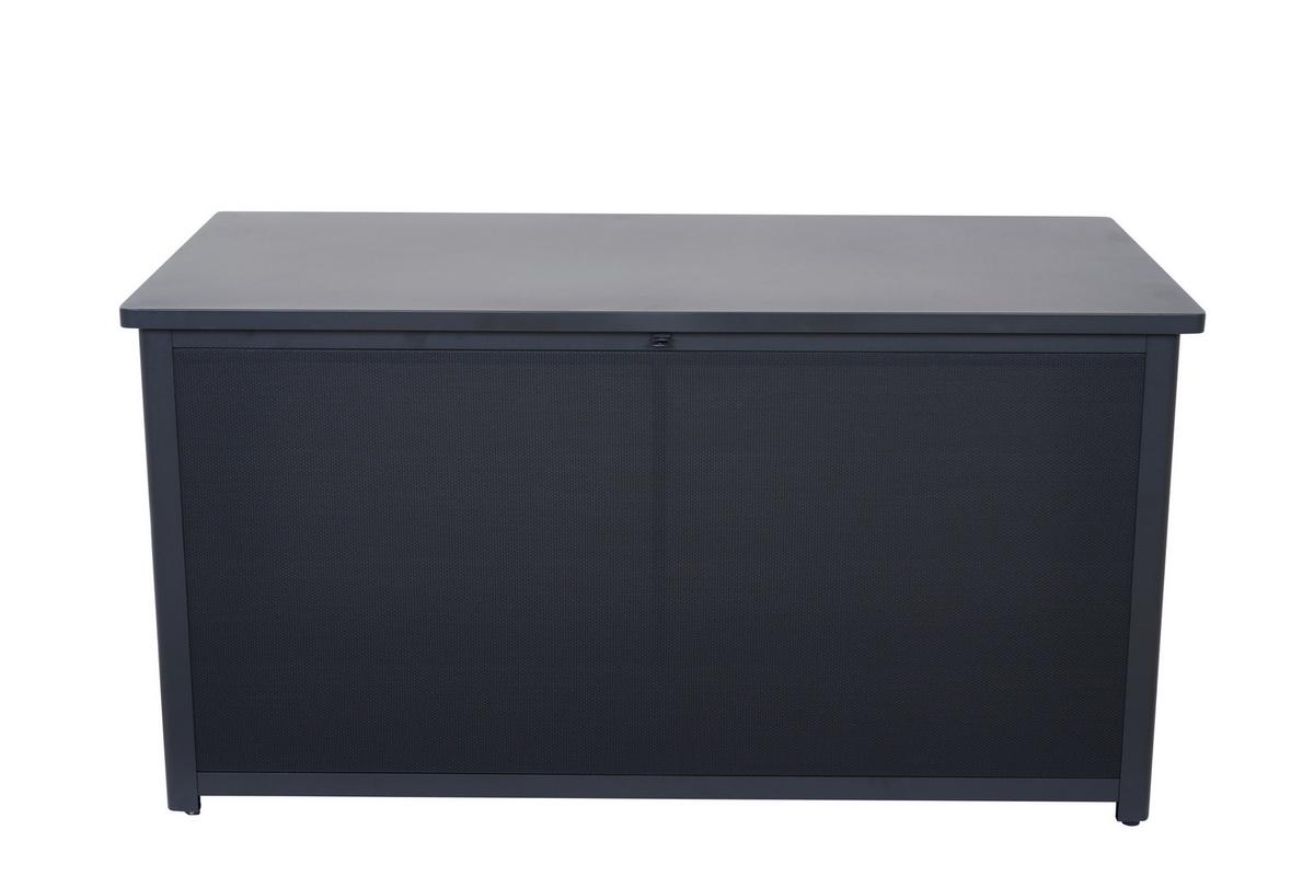 Kissenbox Sabano Grau - Grau, Basics, Kunststoff/Metall (79,3/83/159cm) - Siena Garden