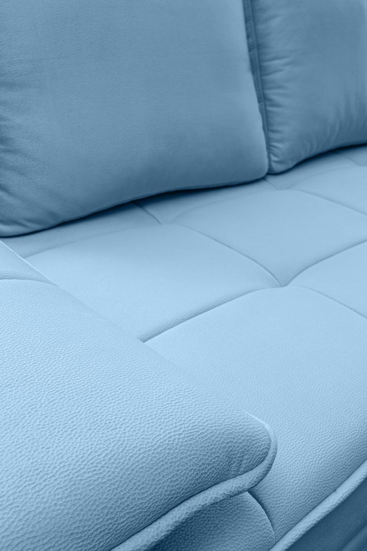 Trosjed Na Razvlačenje Alice - plava/crna, Moderno, tekstil/plastika (202/73-92/105cm) - Modern Living
