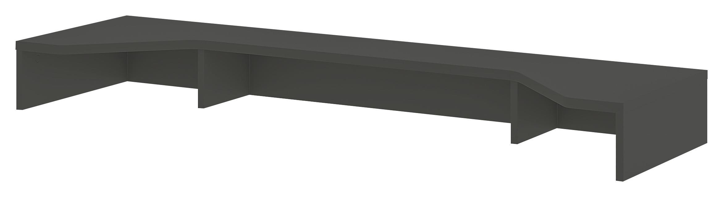 Schreibtischaufsatz Big Profi Office Anthrazit - Anthrazit, Modern, Holzwerkstoff (137/14/40cm) - Mömax