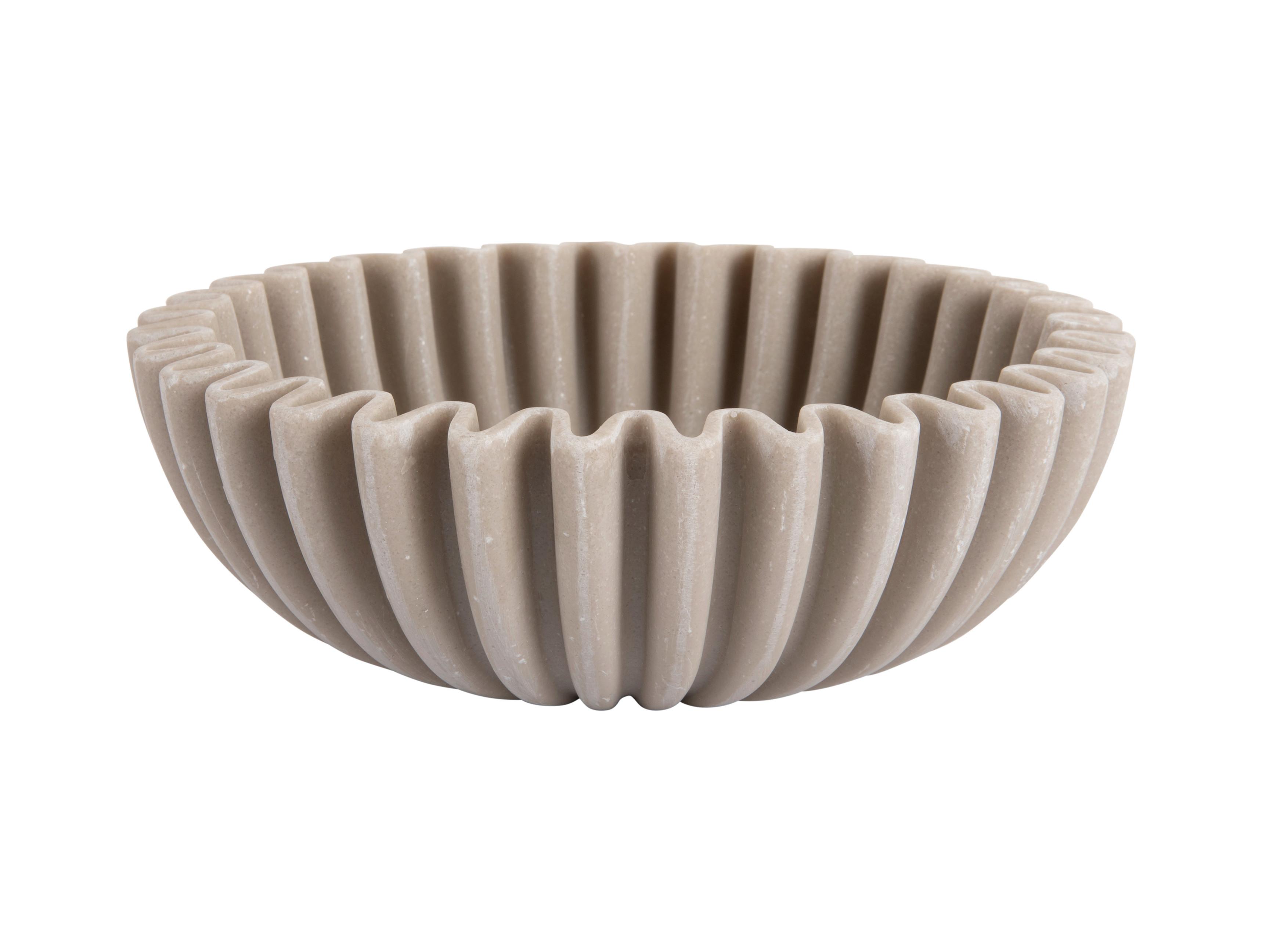MISA DEKORACYJNA WAVE MEDIUM - jasnoszary, Basics, metal (20/6cm) - Present Time