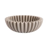 MISA DEKORACYJNA WAVE MEDIUM - jasnoszary, Basics, metal (20/6cm) - Present Time
