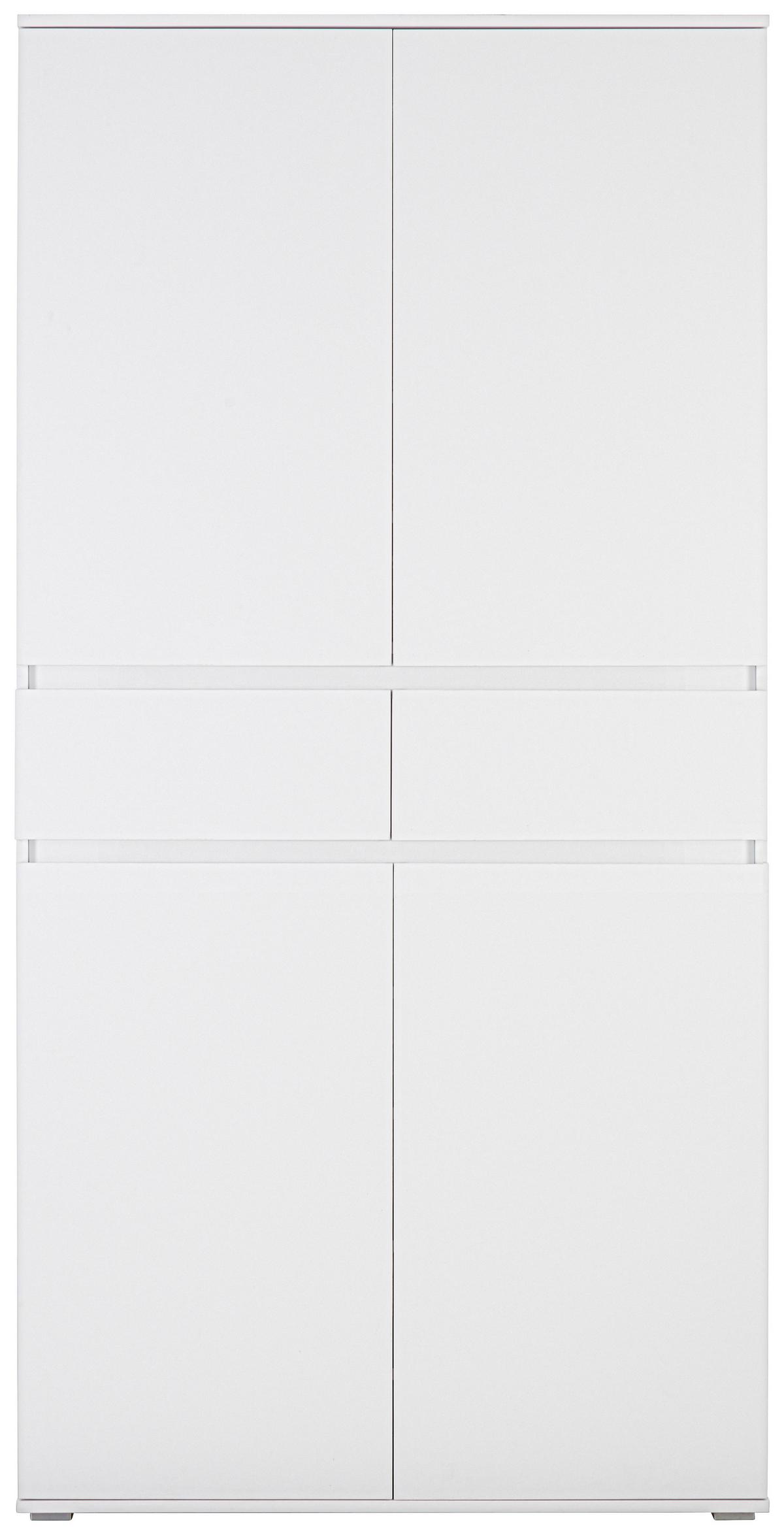Večnamenska Omara Bianco, Bela - bela, Moderno, leseni material (100/200/37cm) - Mömax