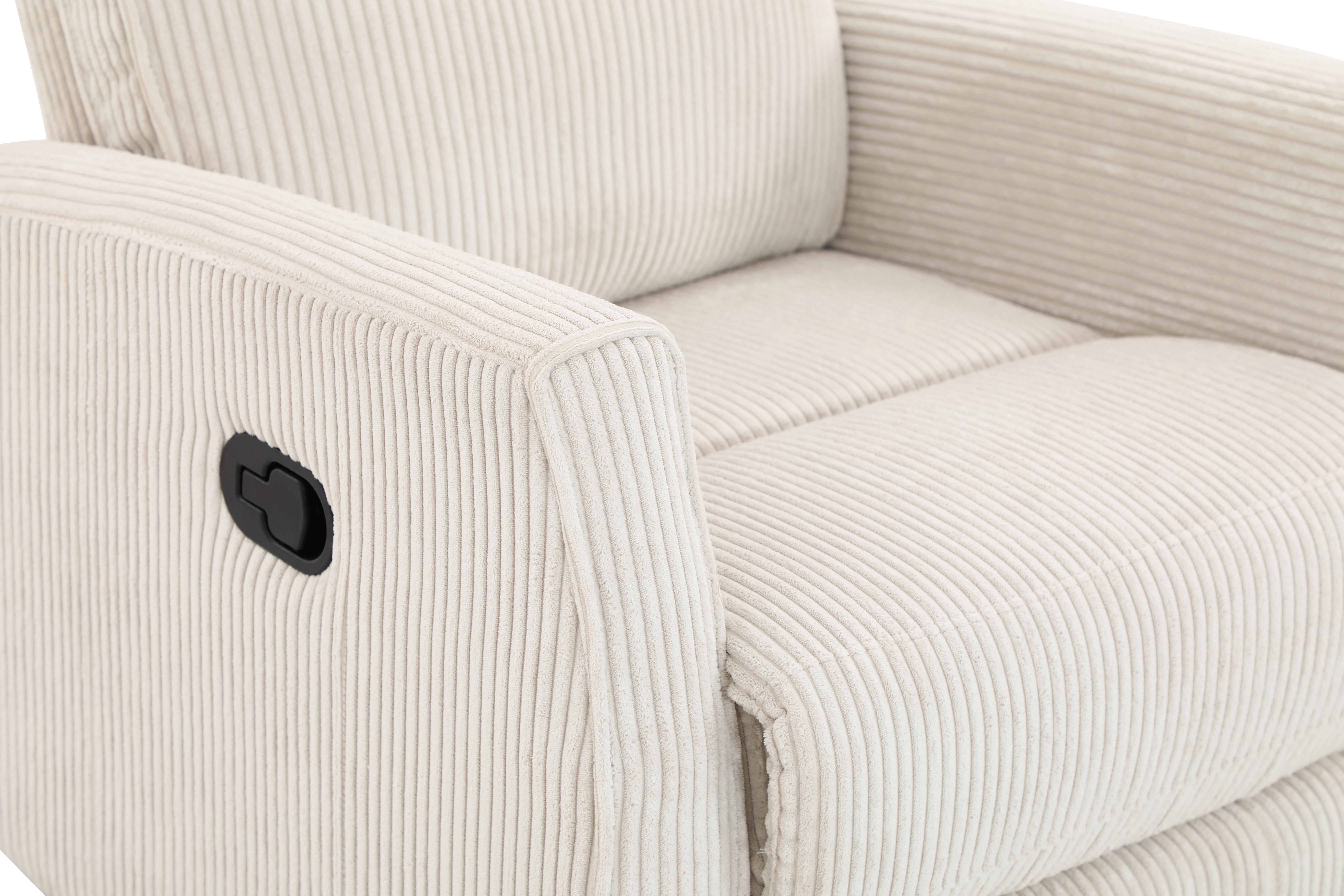Relaxsessel Melinda in Beige - beige/svart, Modern, metall/trä (76/103/96cm) - Mömax