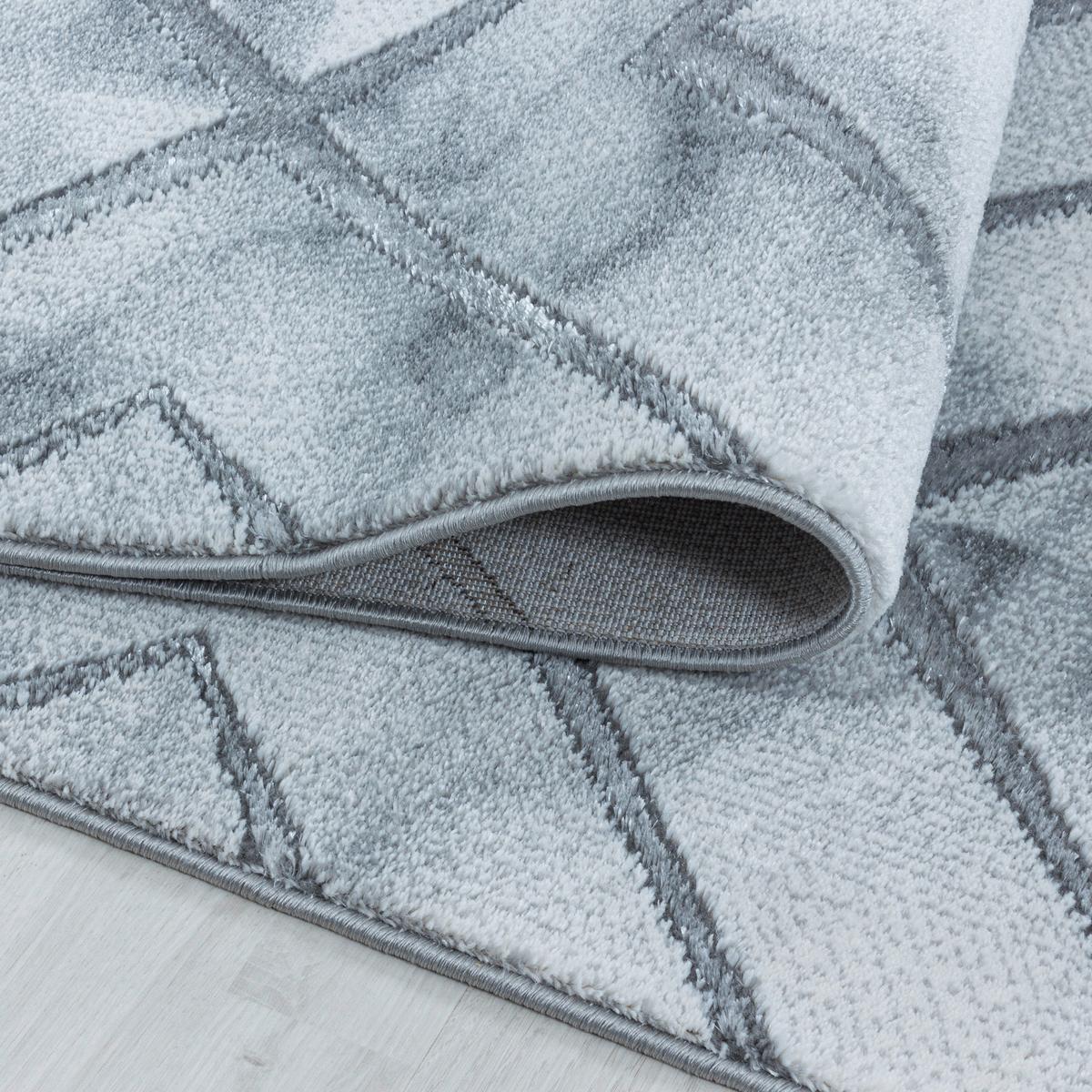 Webteppich Naxos Silberfarben ca. 140x200cm - Silberfarben, Design, Textil (140/200cm)