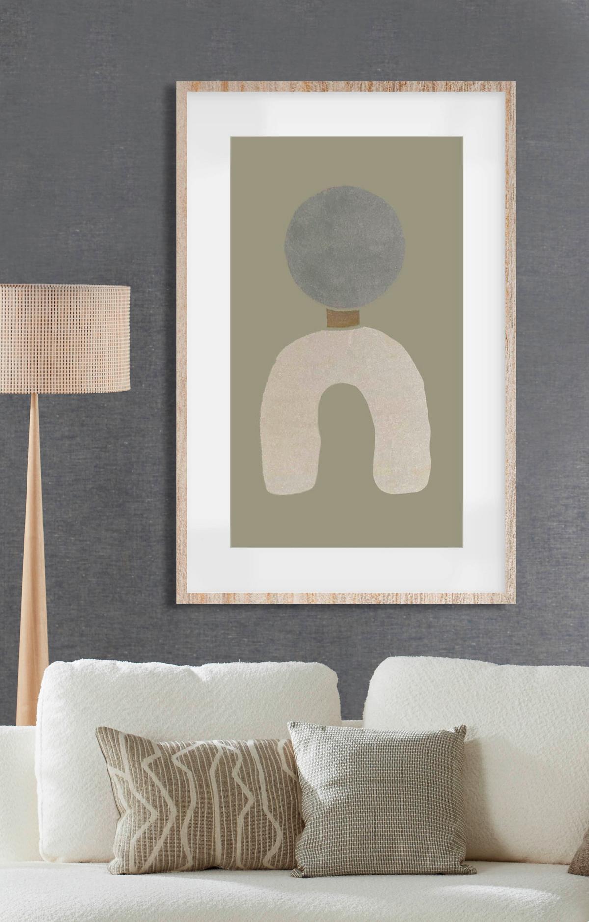 BILD FEEL-GOOD-003-98X148-FRX-FRBL - Beige/Naturfarben, Basics, Holz/Kunststoff (98/148/10cm)