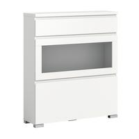 Schuhschrank Shoelove Weiß/Grau - Silberfarben/Weiß, MODERN, Holzwerkstoff (95/109/27cm)