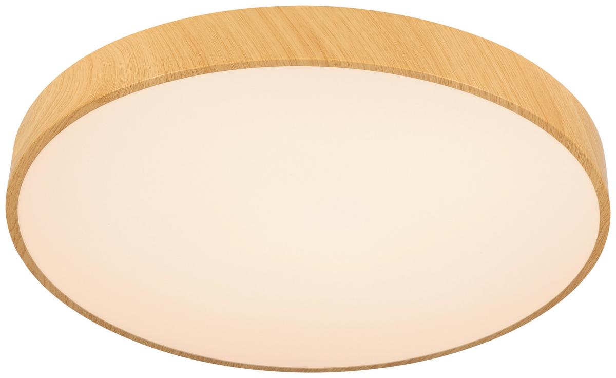 LAMPA SUFITOWA LED VADUZ - kolor naturalny/biały, Trend, tworzywo sztuczne/metal (50/13cm) - Novel