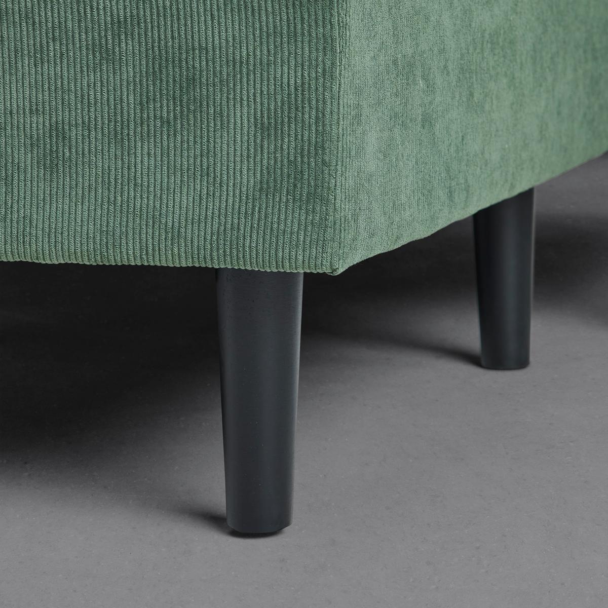 Wohnlandschaft Lillehammer In Grün/schwarz - Schwarz/Grün, Modern, Holz/Textil (217/80/149cm) - Based